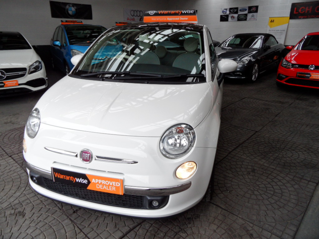 FIAT 500 1.2 LOUNGE 3DR AC PANORAMIC GLASS SUNROOF ALLOYS