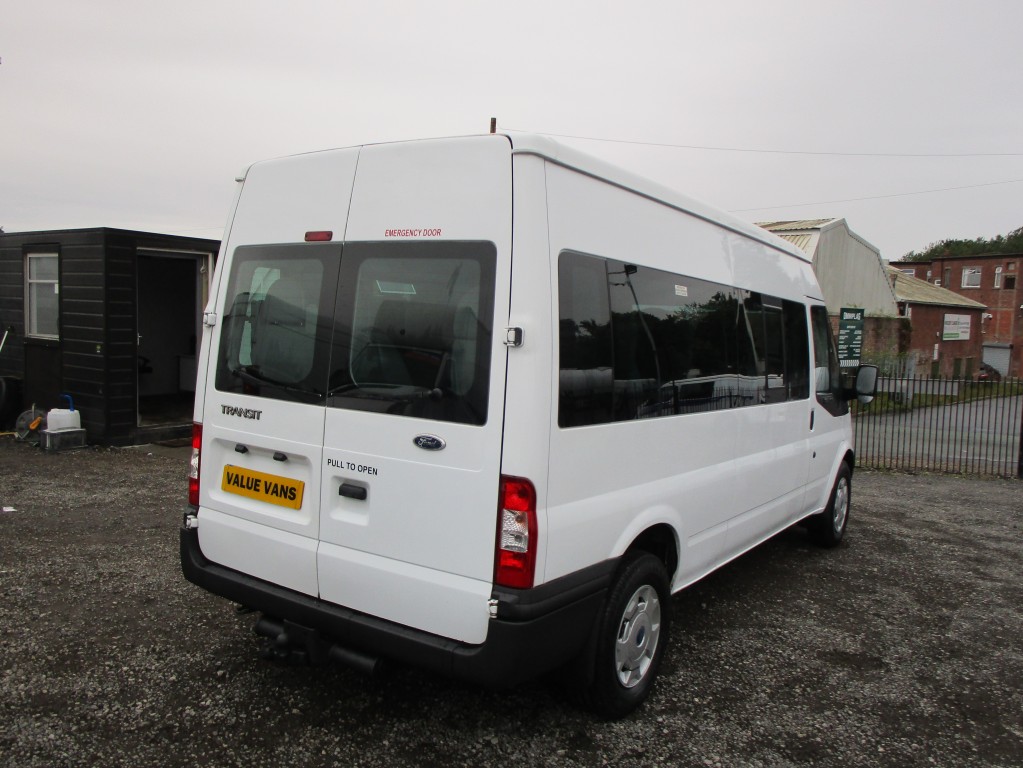FORD TRANSIT MINI BUS 14 SEATS 135 T350 - COMES WITH COIF - NO VAT For Sale  in Wigan - Value Vans Wigan