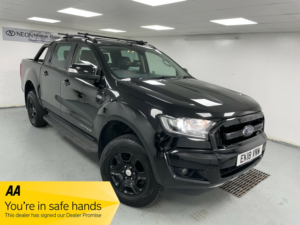 Used FORD RANGER 2.2 BLACK SIP 4X4 DCB TDCI 4DR Automatic in West Yorkshire