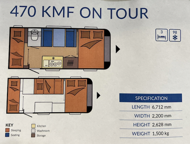 HOBBY 470 KMF ON TOUR 5 Berth Fixed Bed UK authorized dealer