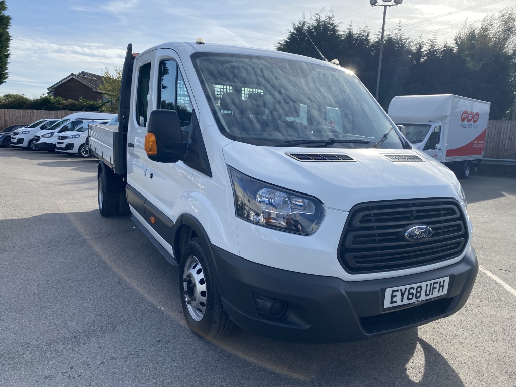 FORD TRANSIT 2.0 350 EcoBlue 1-Way Double Cab Tipper RWD L3 Euro 6 4dr (1-Way, Aluminium, 1-Stop)